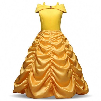 Baige New Arrival Bella Princess Girl Dress Children Costumes Garments SMR012