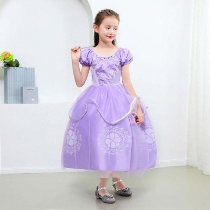 Halloween costume Children's Princess Sofia dress girls Princess Sofia dress children's dress cosplay costume