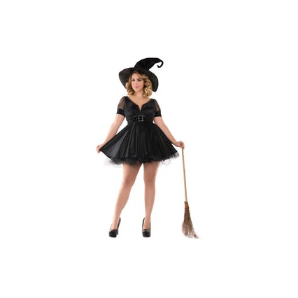 PLUS SIZE BEWITCHING PIN-UP WITCH COSTUME