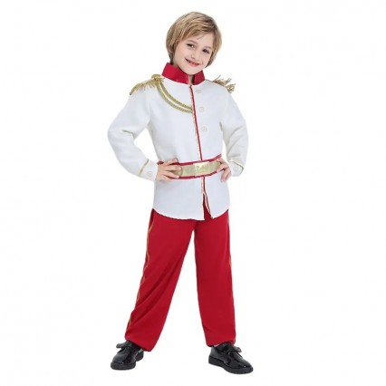 Boy Prince Charming Cosplay Kids School Plays Fancy Dress-up Halloween Carnival Costumes