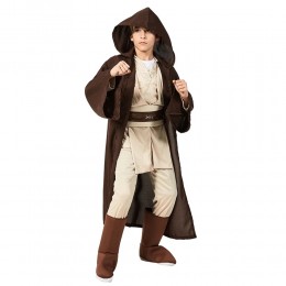 Kids SW Jedi Knight Obi Wan Cosplay Jumpsuit Halloween Carnival Party Costumes