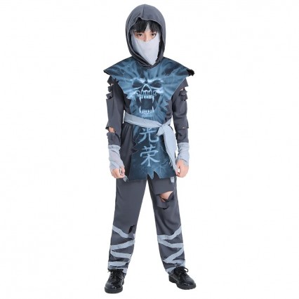 Ready Goods Boy Anime Japanese Ninja Zombie Outfit Kids Halloween Carnival Party Dress-up Costumes