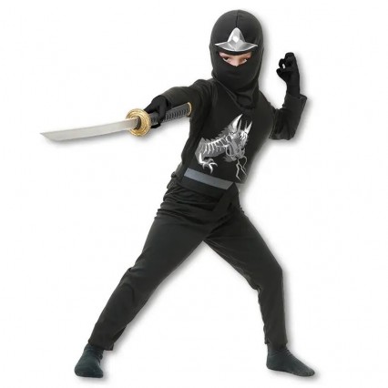 Ready Goods Boys 4-10Y Japanese Ninja Samurai Cosplay Jumpsuit Kids Halloween Theme Party Costumes