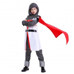 Ready Goods Boys Medieval renaissance templar Knight Crusades Cosplay For Kids Halloween Carnival Party Costumes