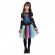 Ready Goods Girls Rainbow Skeleton Cosplay Rock Puffy Dress Kids Halloween Carnival Party Costume