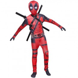 Boys Superhero DP Cosplay Zentai Bodysuit Kids Halloween Carnival Party Costumes