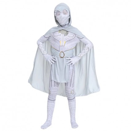 Ready Goods Unisex Superhero Moon Knight Cosplay Jumpsuit Kids Halloween Carnival Party Dress-up Costumes