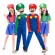 Children Boys And Girls Super Mario Luigi Bros Cosplay Fancy-dress Kids Halloween Carnival Stage Performance Party Costumes