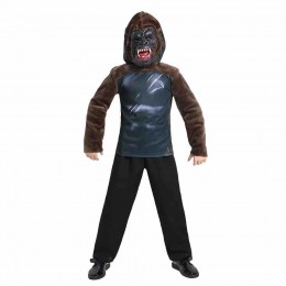 Ready Goods Boys Movie Character Gorilla King Kong Animal Cosplay Top With Latex Mask Kids Halloween Party Costumes