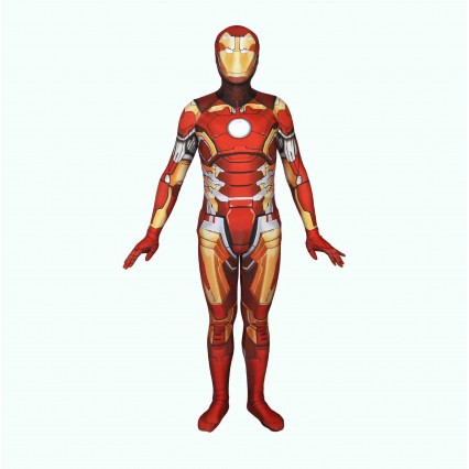 Adult Iron Superhero Costume Halloween Party