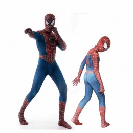 High Quality Adult Child Classic Spiderman Cosplay Zentai Halloween Party Costume