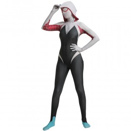 High Quality Woman Girl Spider Gwen Stacy Cosplay Halloween Party Costume
