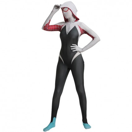 High Quality Woman Girl Spider Gwen Stacy Cosplay Halloween Party Costume