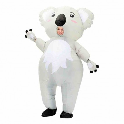 Adult Child Cute Giant Inflatable Koala Bear Air Blow-up Suits Carnival Halloween Party Costumes