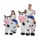 Adult Child Funny Inflatable Riding Cow Animal Blow-up Suit Carnival Halloween Party Costumes