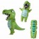 Adult Funny Big Dinosaur Green T- Rex Cosplay Blow-up Full Body Suit Halloween Carnival Party Costume