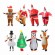 Christmas Inflatable Costumes Gingerbread Man Santa Claus Elk Snowman Tree Penguin Adult Child Halloween Carnival Outdoor Party