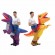 Cycling Velociraptor Halloween Cosplay Party Performance Props Adult T-Rex Inflatable Dinosaur Costume Animal Inflatable Suit