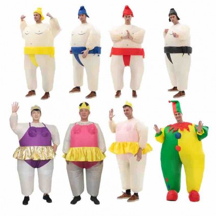 Fancy Dress Mascot Inflatable Ballet Costume Blow Up Sumo Suit Halloween Funny Performance ballerina Sumo Inflatable Costume