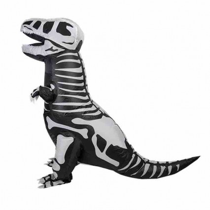 Polyester Blow up Skeleton T-Rex Suit Fun Halloween Dinosaur Inflatable Suit Dinosaur Muscle Bone Dinosaur Inflatable Costume