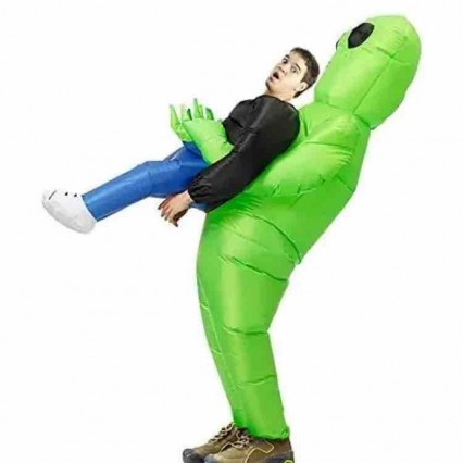 Custom Extraterrestrial Aliens Inflatable Suit Blow Up Funny Anime Fancy Dress Alien Cosplay Halloween Party Inflatable Costume