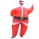 Inflatable Christmas Santa Claus Suit Funny Blow Up Christmas Suit Fancy Cosplay Party Inflatable Costume with Beard and Hat