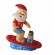 Oem Odm Manufacturer Cute Blow Up Santa Claus Surfing Christmas Advertising Inflatable Christmas Yard Decoration