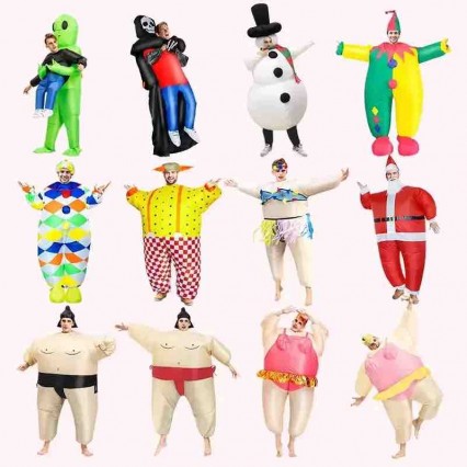 2024 New Products Custom Funny Inflatable Full Body Suit Polyester Inflatable Costumes Fancy Dress Adult inflatable bodysuit