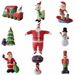 Custom Cute Christmas Inflatables Suit Christmas Yard Decoration Party Blow Up Santa Claus Costume Christmas Inflatable