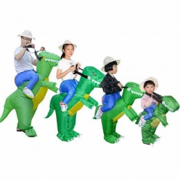 Custom Various Animal Blow Up Funny Cosplay Costume Adults Kids Size Inflatable Dinosaur Costume For Halloween Party Festive