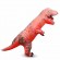 Halloween Funny Party Cosplay Crazy Jurassic T Rex Dinosaur Fat Muscle Adult Red Fire Blow Up Suit Inflatable Dragon Costume