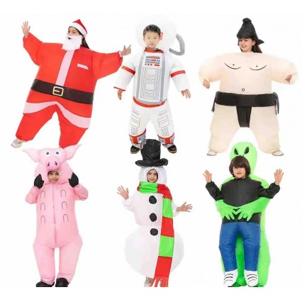 New Creations Funny Halloween Blow Up Suit Adult Kids Inflatable Costume Suit Full Body Inflatable Costume For Dress Up Parties