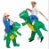 Cartoon Inflatable Animal Suit Inflatable T-Rex Costume Adult Halloween Funny Blow-Up Riding Dinosaur Costume For Dress Up Party