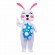 Custom Festive Mascot Costume Pink Bunny Inflatable Costumes Blow Up Full Body Costume Easter Adult Rabbit Inflatable Suit