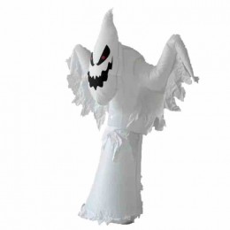 5FT Giant Halloween Decoration Outdoor Scary Horror Ghost Props Halloween Party Decoration LED Light Ghost Inflatable Costume