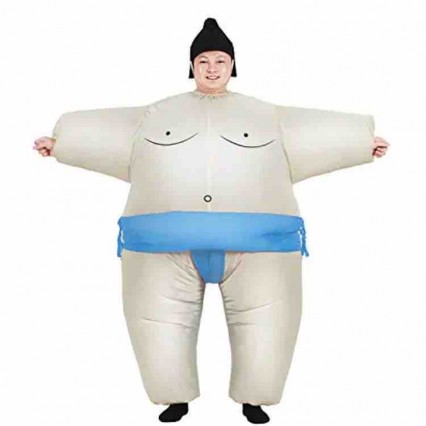 Polyester Inflatable Adult Blow up Costumes Inflatable Sumo Suits Sumo Wrestler Costume Fancy Dress Inflatable Halloween Costume