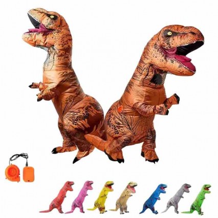 Custom Outdoor Inflatable Halloween Party Cosplay Mascot T-Rex Dino Blow Up Suit Inflatable Dinosaur Costume