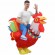 Blow Up Chicken Costumes Halloween Festival Party Adult Kids Size Cosplay Animal Rooster Ride On Inflatable Costume