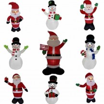 ODM OEM Manufacture Christmas Inflatable Santa Claus Outdoor Blow Up Snowman Light Yard Decoration Christmas Inflatable