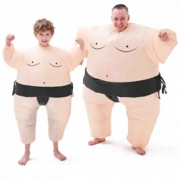 In Stock Popular Halloween Sports Game Inflatable Sumo Costume Blow Up Sumo Suit Cosplay Inflatable Costume For Adult