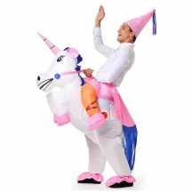 Unicorn Party Jumpsuit Halloween Adult Costume Inflatable Unicorn Ride On Outfit Christmas Blow Up Suit Inflatable Costume