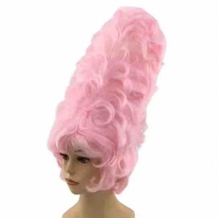 Cosplay Wig Clip Costume 1950's Style High-Top Beehive Theatrical Costume Wig - Platinum Blond by New Look Wigs