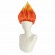 Flame Costume Wig Pre-Styled Anger Fire Wig Two Tone Orange and Yellow Stylish Flame Wig Spiky Halloween Cosplay Party