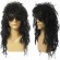 Men\'s Retro Wavy Curly Wig 100% Brand New Heat Resistant Fiber Black Natural Soft Smooth 80s Makeup Ball Dress Up Halloween