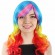 Rainbow Dash Wig Multicolor Character Cosplay Halloween Curly Hair Wig Pride Day Party Wigs Festival Parade Supplies