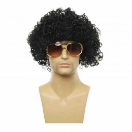 Specialized Wig Short Curly Style for Men Cosplay Retro Style Short Suitable for Party