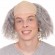 Adult Old Man Bald Wig Grey Balding Male Wigs Halloween Party Cosplay Funny Short Synthetic Fashion Wigs Role Play Supplies