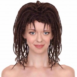 Adult Women Deluxe Short Dreadlock Wigs Synthetic Fiber Party Fashion Wig Role Play Party Favors Cosplay Hair Wigs