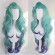 Cosplay Wig Long Wave Green mixed Purple Party Wigs