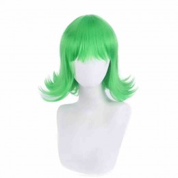 Green Short Wavy Curly Wig Character Cosplay Costume Wigs Clown Halloween Party Wig